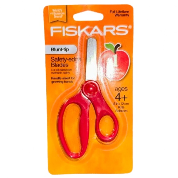 FISKARS brand new kids scissor red 5” 12” kids scissors - Picture 1 of 1